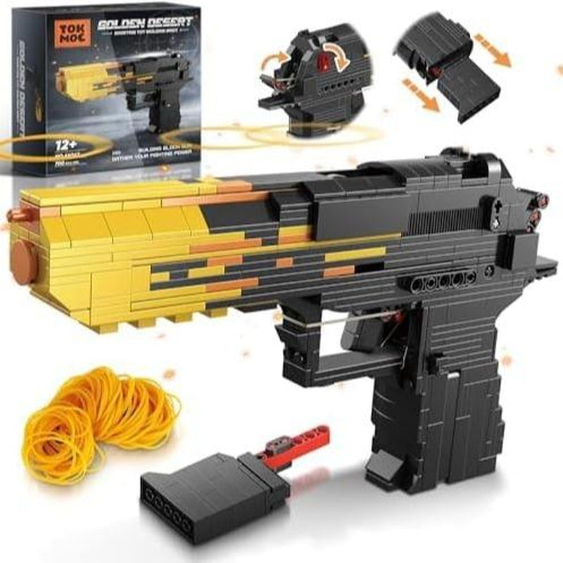 Adult Building Block Gun Model Toys, Model Sets, Suitable for Teenagers Aged 12 and Up, Suitable for Christmas and Birthday Gifts(Building Block Style, Requires Assembly)