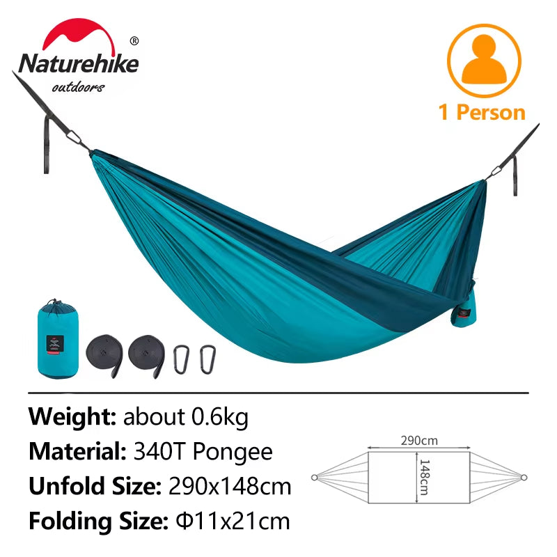 Hammock Ultralight 2 Person Hammock Tear Resistance Hanging Bed Portable Hunting Hammock Sleeping Swing Hammock