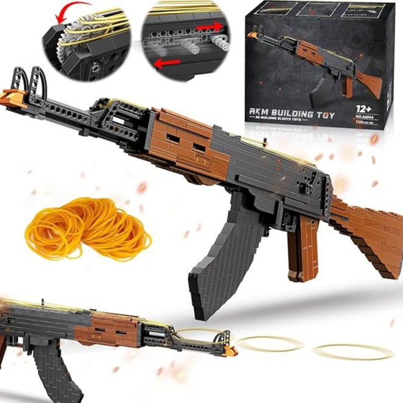 Adult Building Block Gun Model Toys, Model Sets, Suitable for Teenagers Aged 12 and Up, Suitable for Christmas and Birthday Gifts(Building Block Style, Requires Assembly)