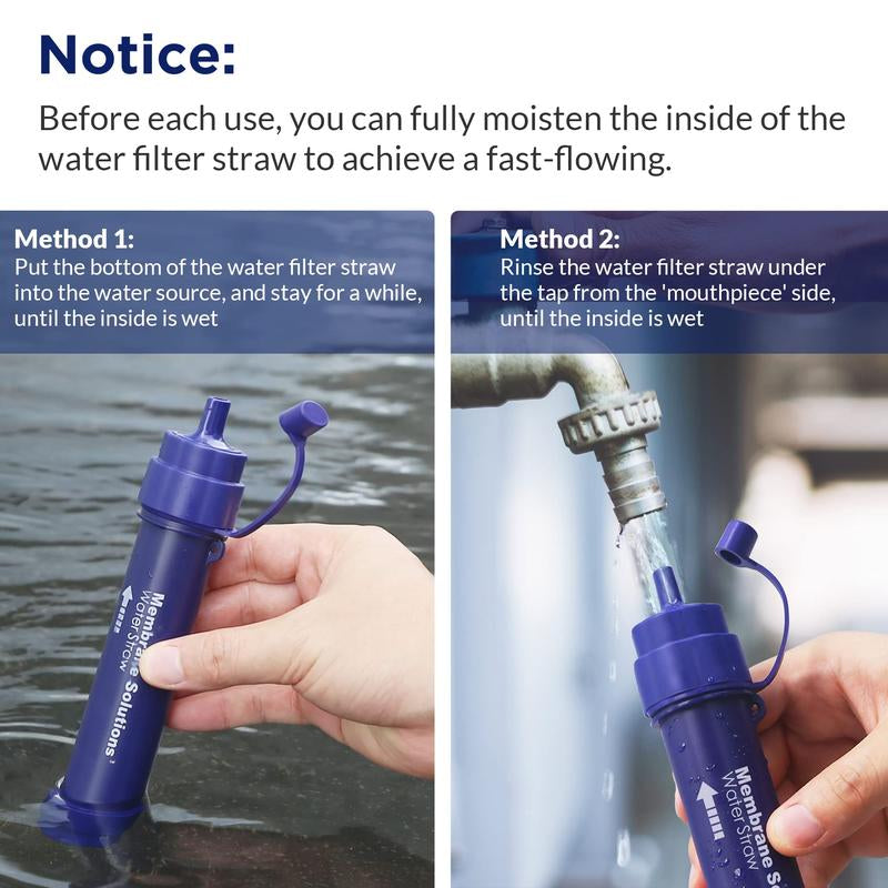 Membrane Solutions 6L Gravity Water Filter 0.1-Micron Versatile Water Purifier Camping with Adjustable Tree Strap Storage Bag