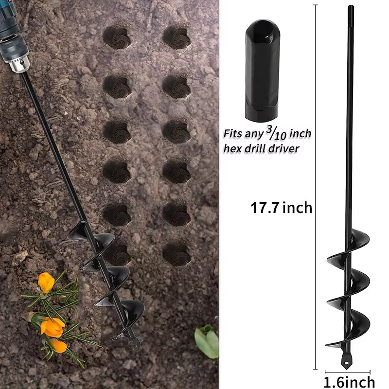 Garden Auger Spiral Drill Bit