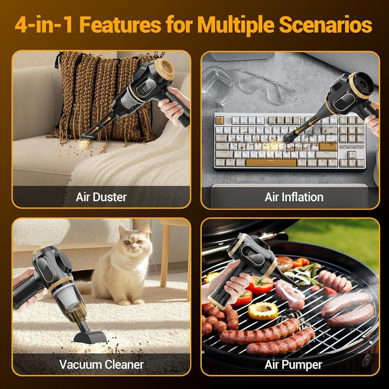 Belibuy Handheld Cordless Car Vacuum Cleaner,19000Pa Powerful, 6-In-1 Portable Vacuumcleaner with Smart Display, Suitable for Carhome, Office, Pet Portable High Portablecordless Cleaning Machine.The Best Gift for Dad.Interior Detailing Kit