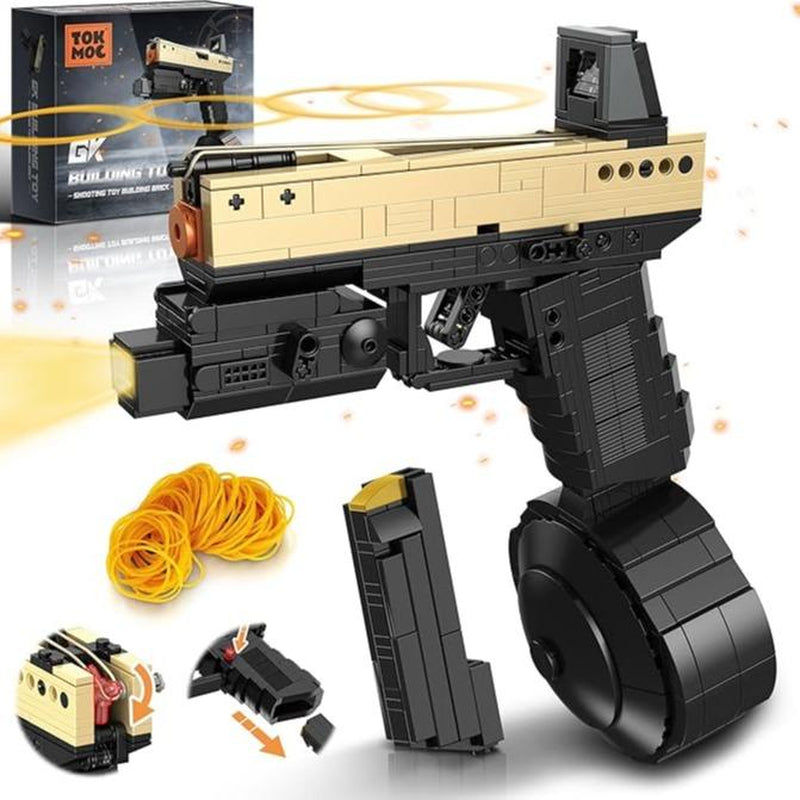 Adult Building Block Gun Model Toys, Model Sets, Suitable for Teenagers Aged 12 and Up, Suitable for Christmas and Birthday Gifts(Building Block Style, Requires Assembly)